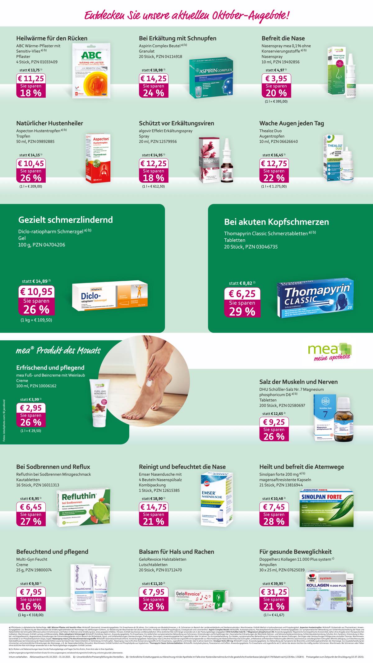 Aktuelle Angebote Aktuelle Monatsangebote