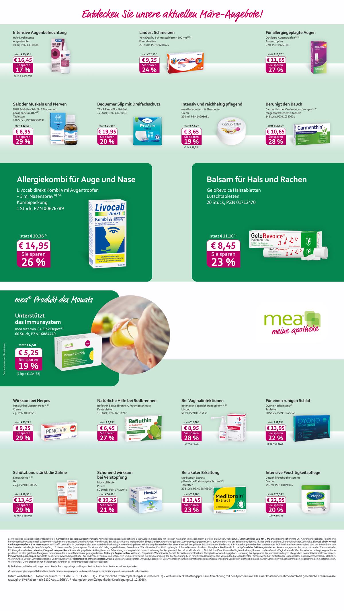 Aktuelle Monatsangebote