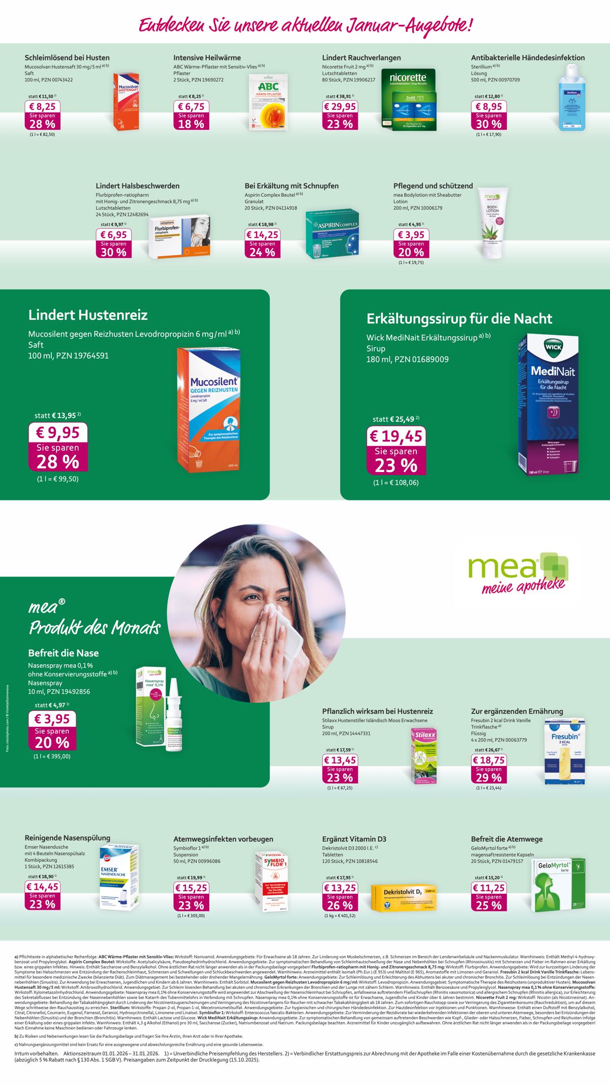 Aktuelle Monatsangebote